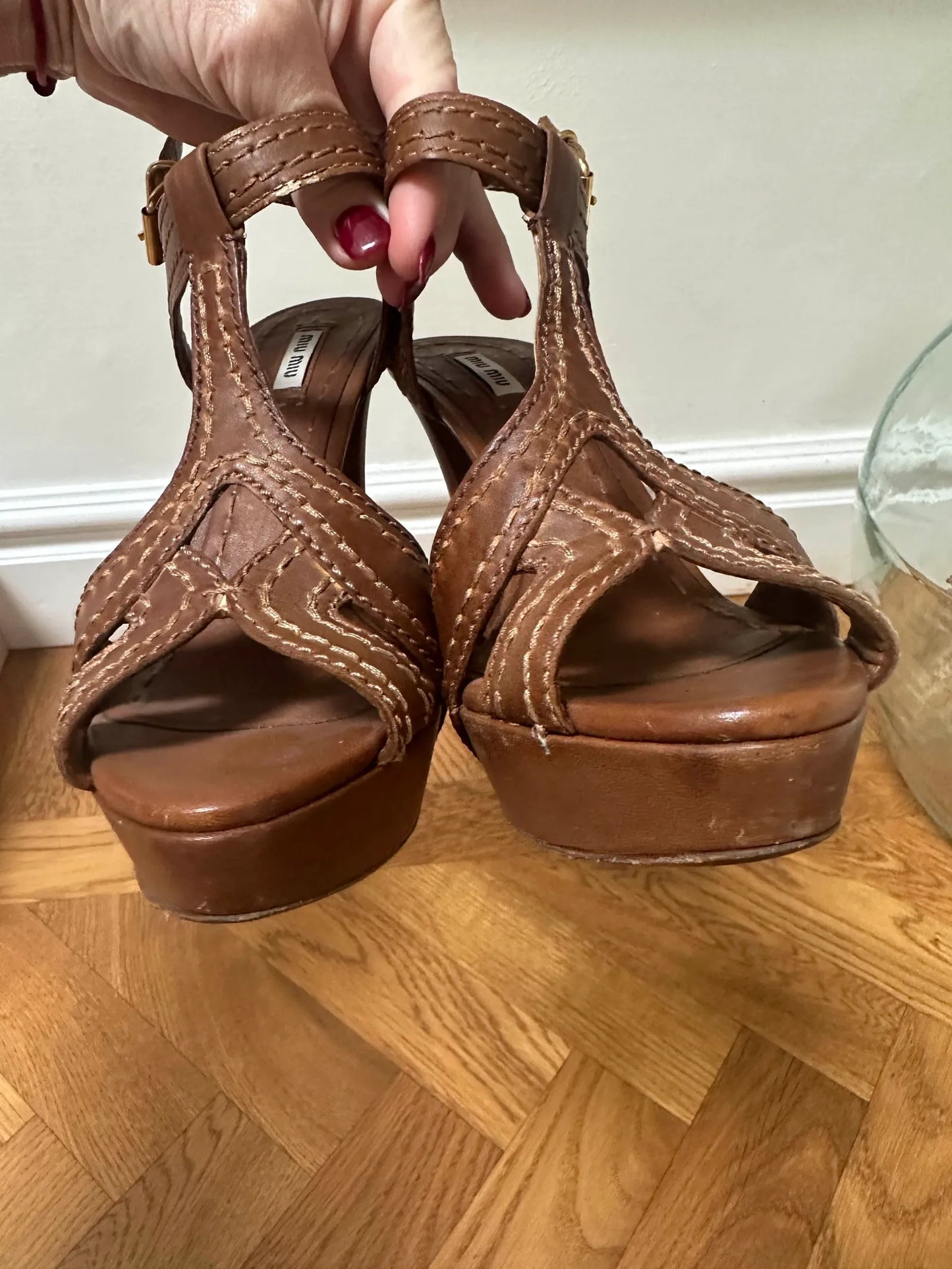 Miu Miu Calzature Donna Nappa Washed 8 Heels