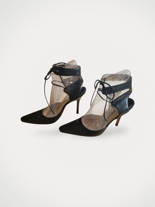 Manolo Blahnik-skinnklackar
