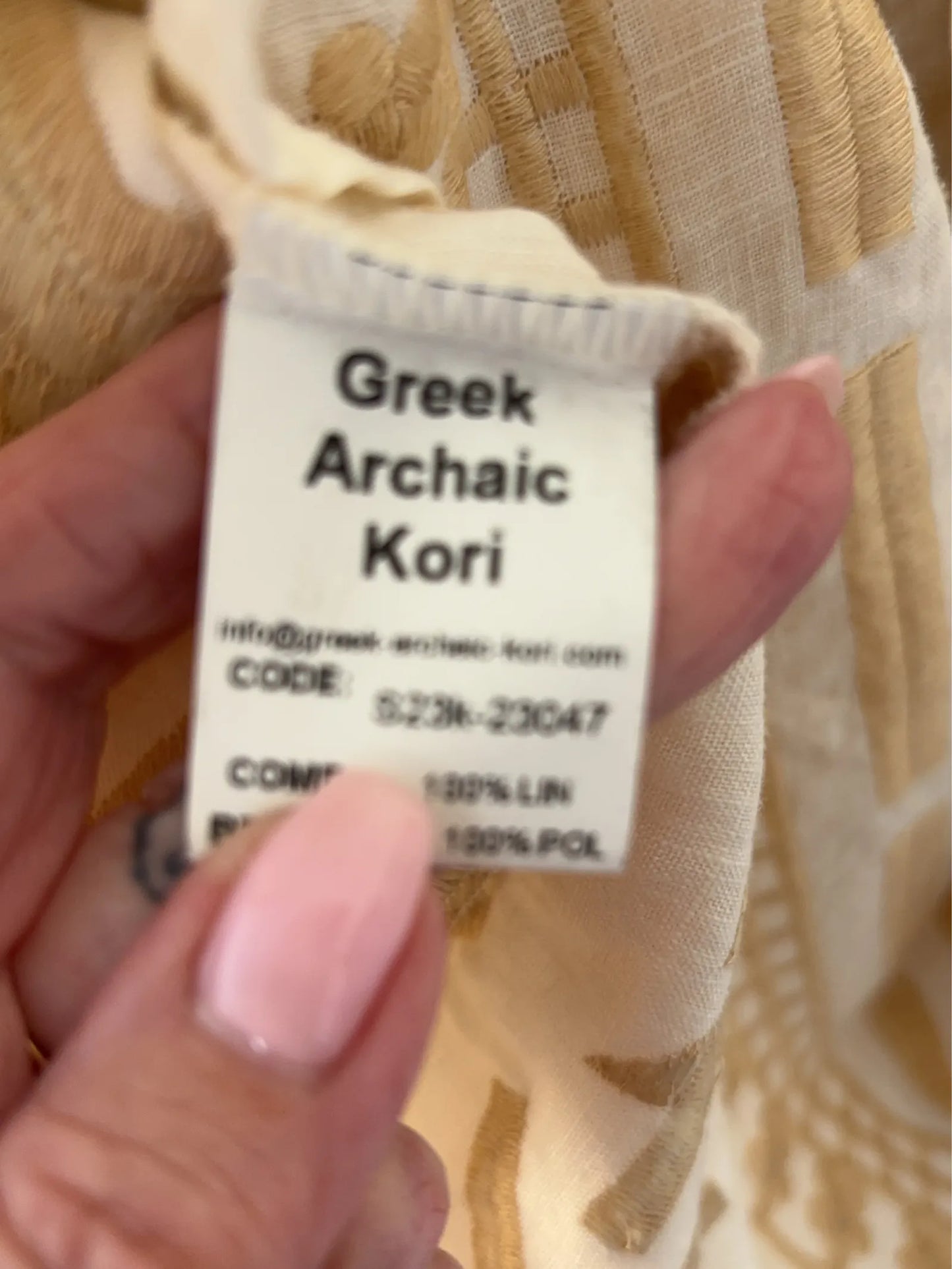 Greek Archaic Kori Dress