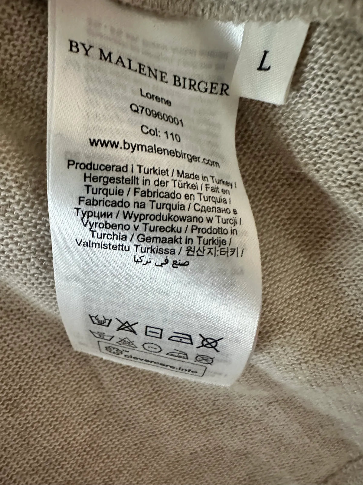 By Malene Birger Lorene-linnetröja NWOT