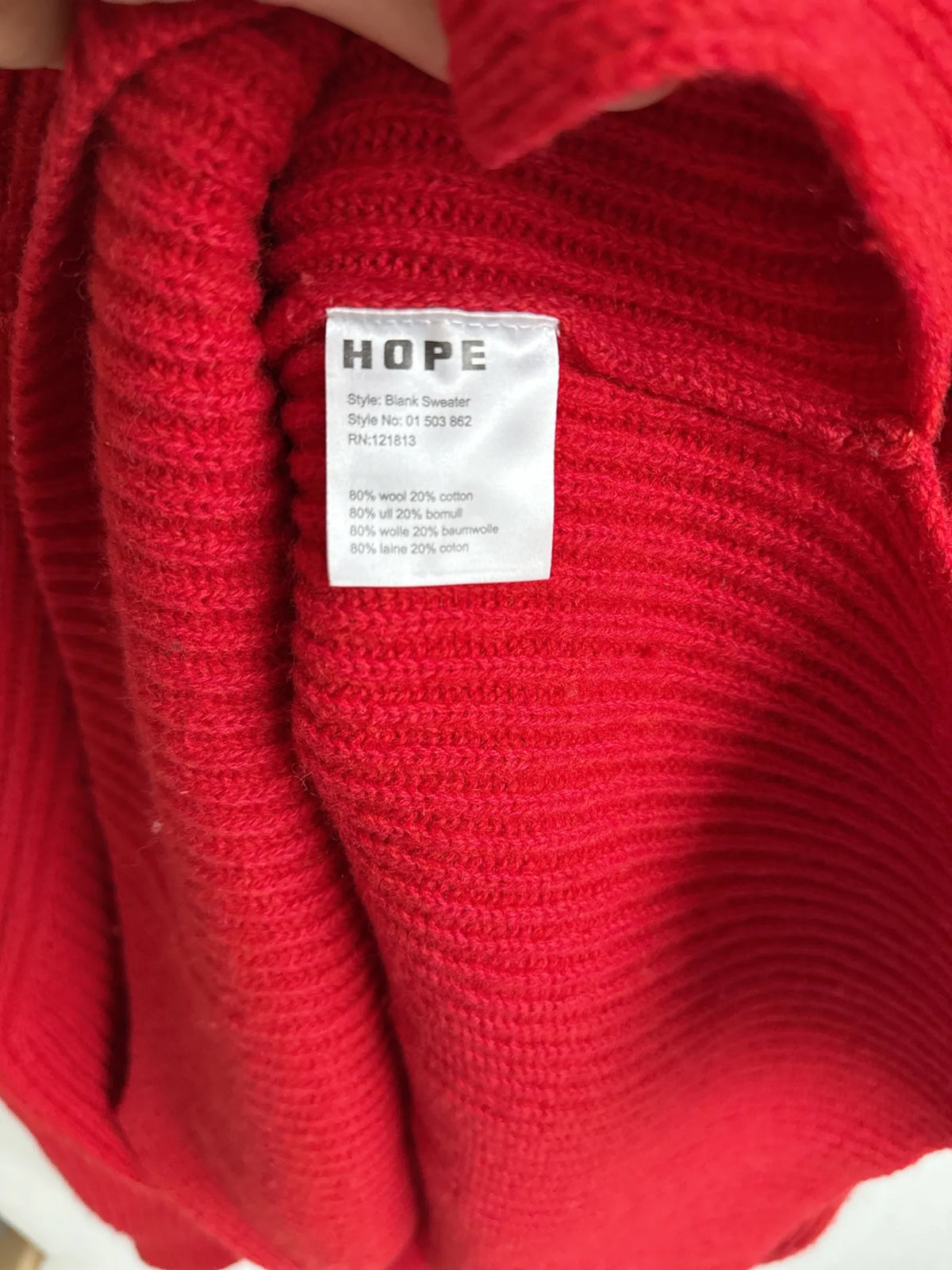Hope Blank Sweather-ulltröja