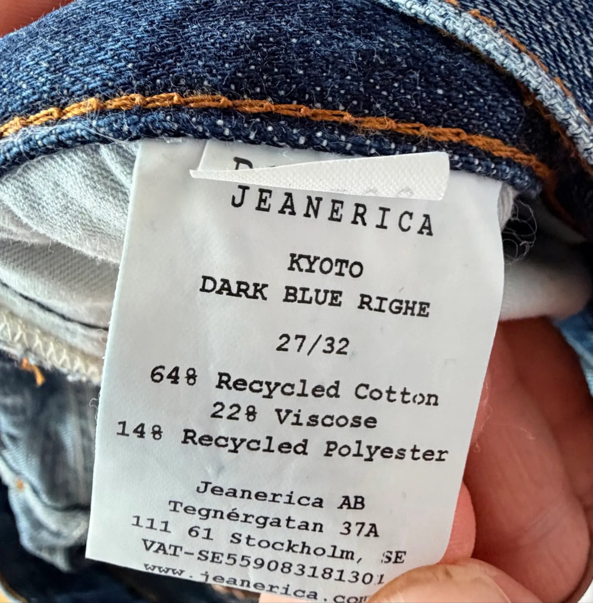 Jeanerica Kyoto Dark Blue Rich-jeans