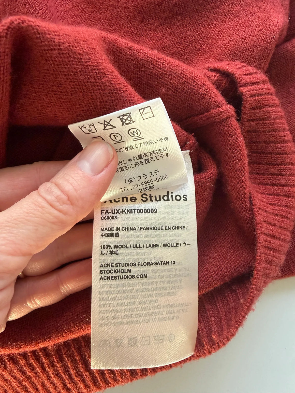 Acne Studios-ullkofta