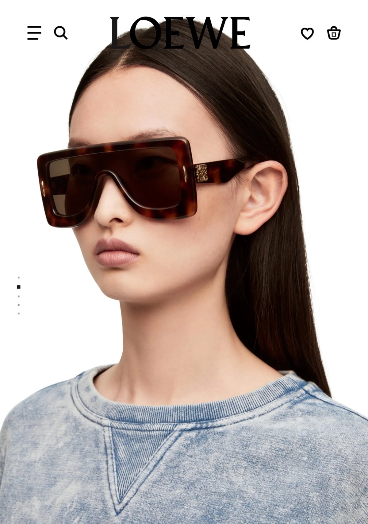 Loewe Anagram Mask Sunglasses-solglasögon