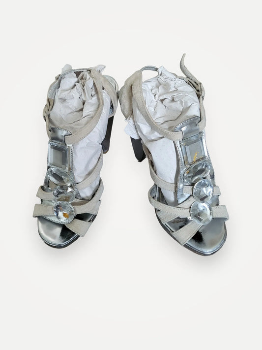 By Malene Birger Crystal-skinnklackar