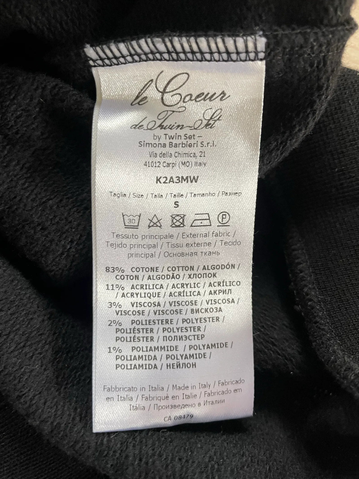Set Le Coeur By Simona Barbieri-tröja NWOT