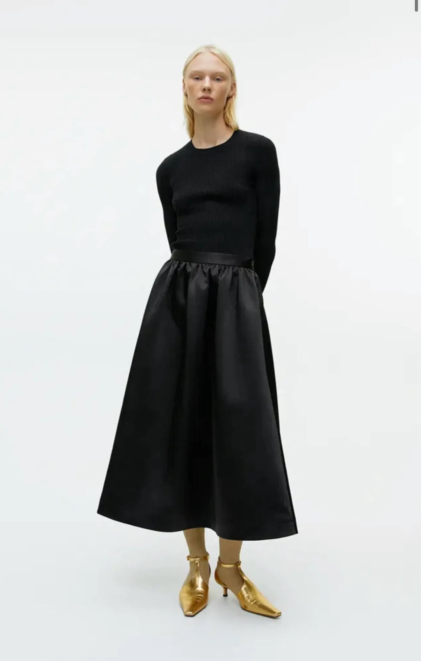 Arket Taffeta-kjol NWOT