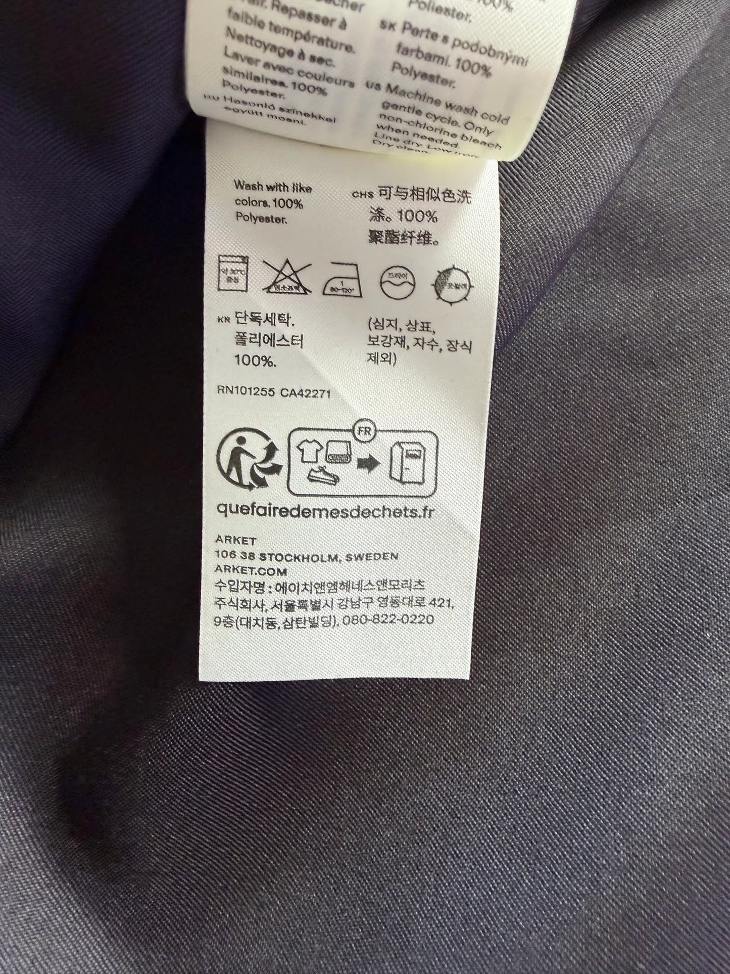 Arket Taffeta-kjol NWOT