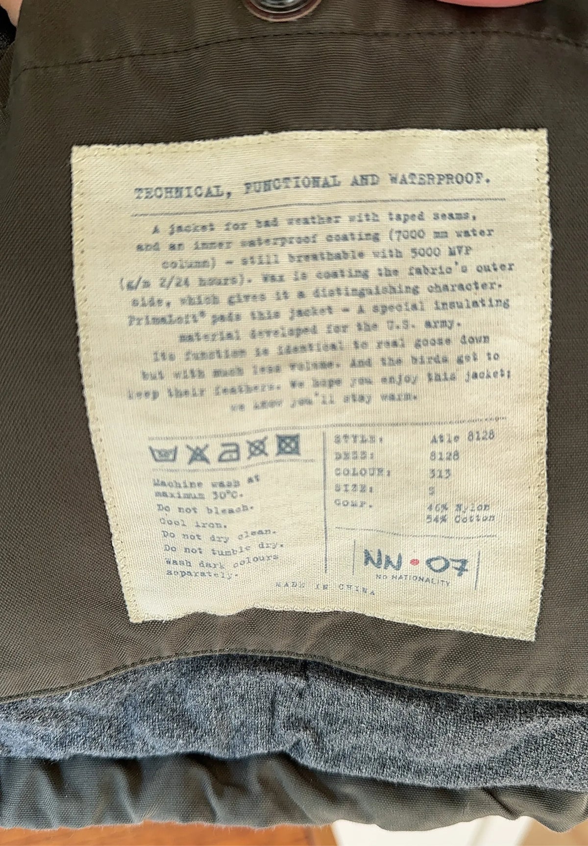 NN07 Atle 8128 Jacket
