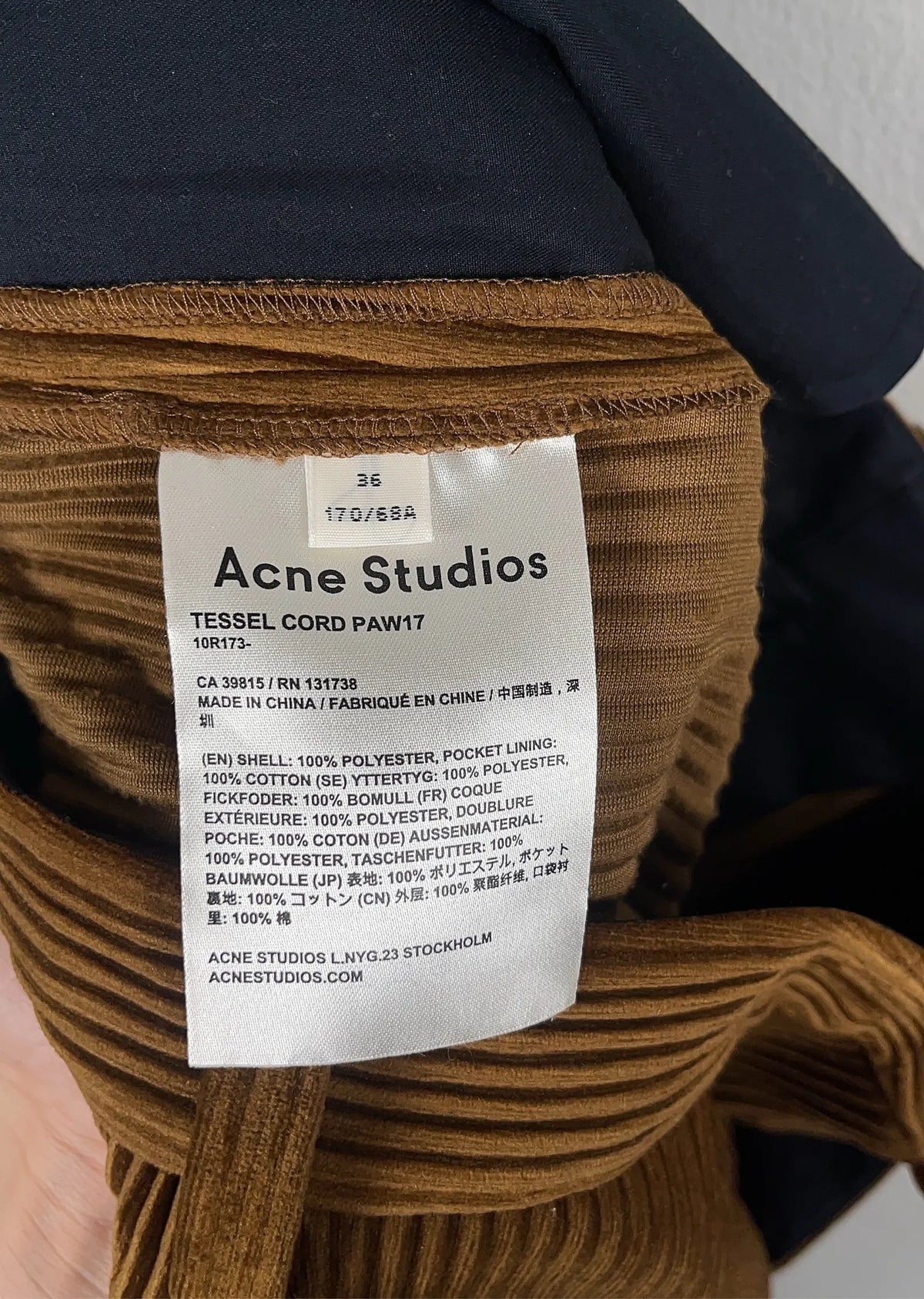 Acne Studios Tessel-byxor
