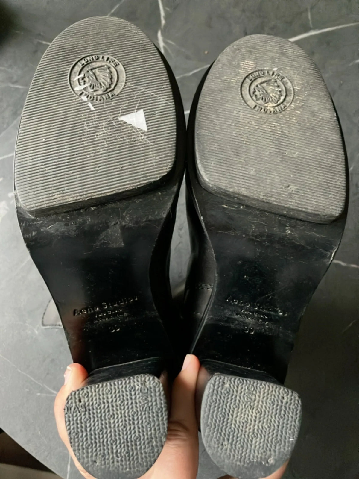 Acne Studios-skinnboots