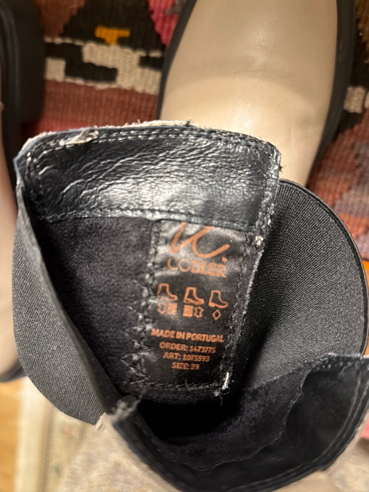 K.Cobler Chelsea-skinnboots NWOT