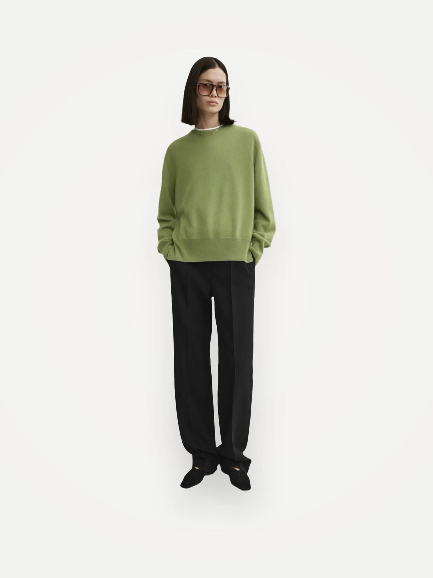 Toteme Crew Cashmere Knit Sweater