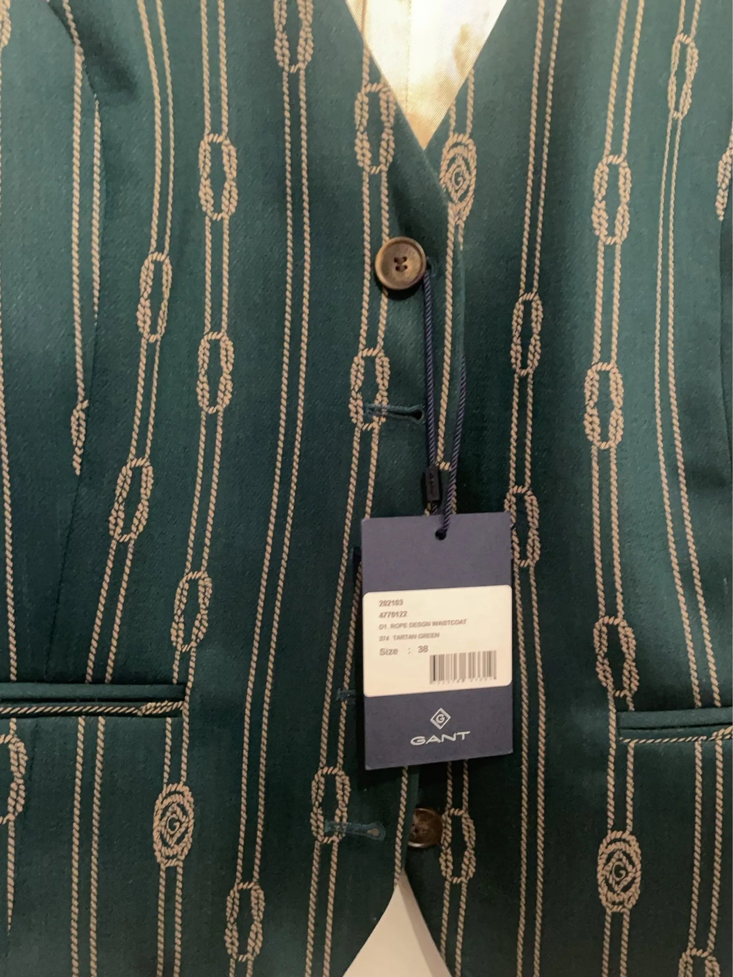 Gant Rope Design Waistcoat Vest
