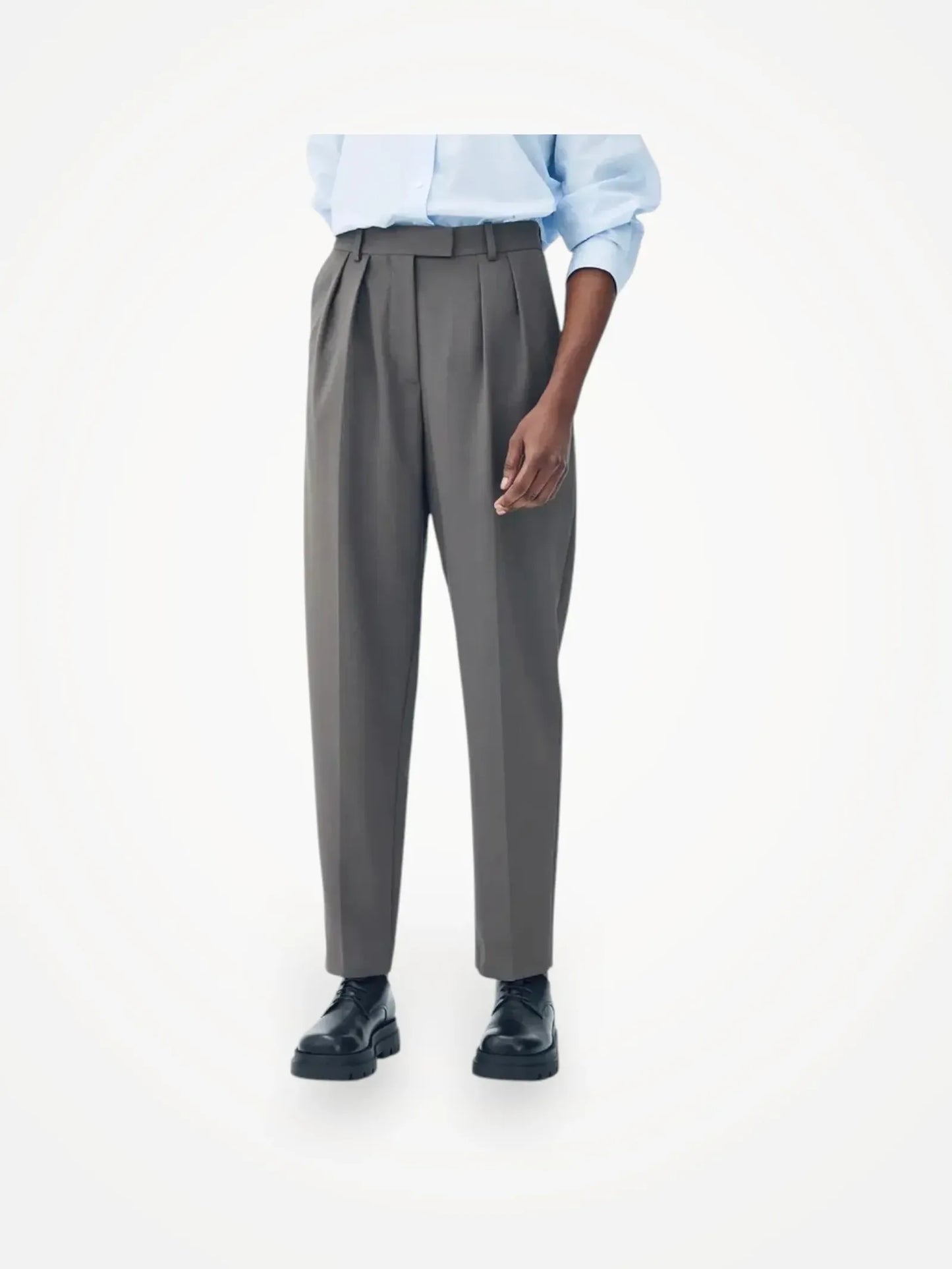 Arket Tapered High Waist Suit Trousers