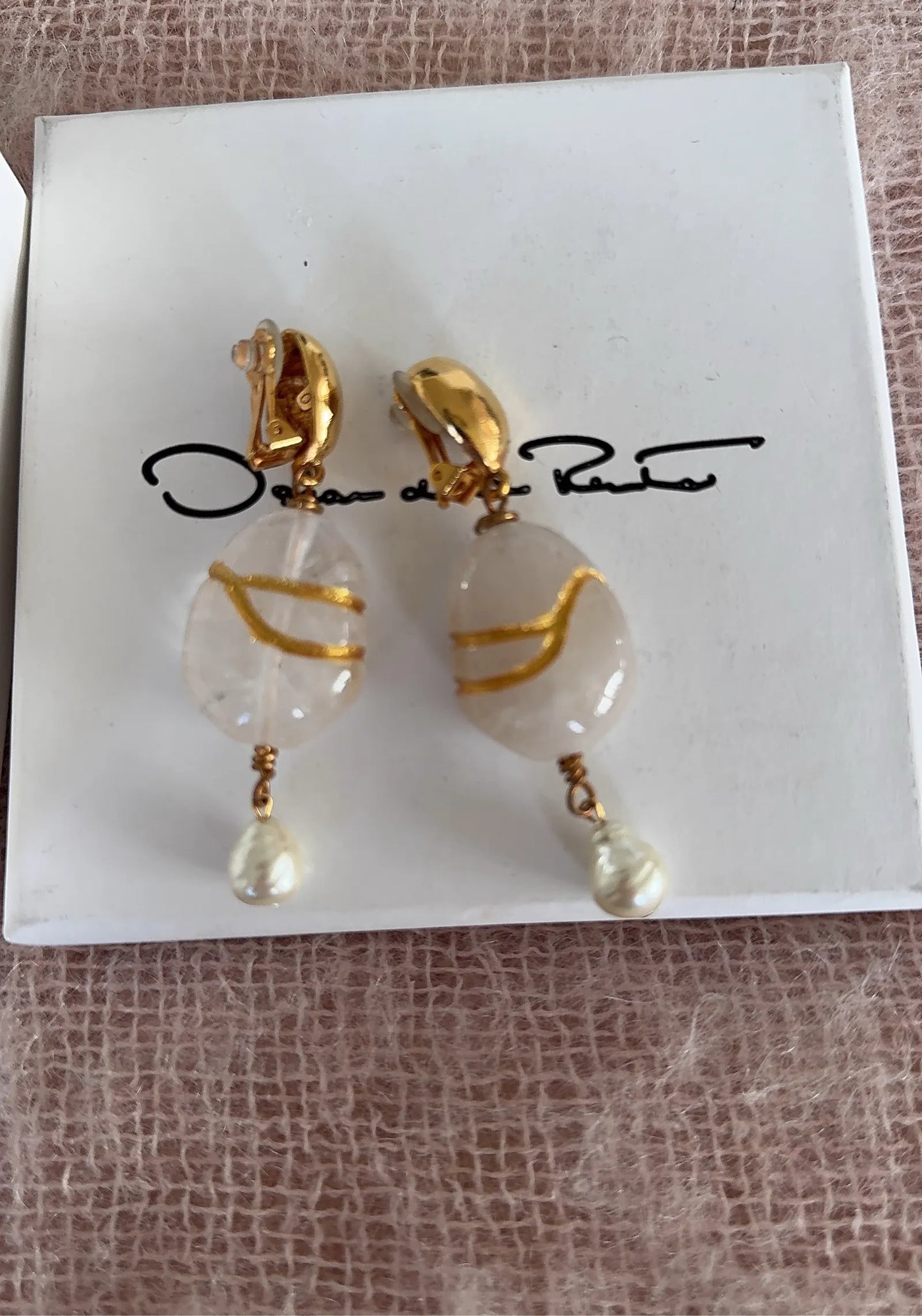 Oscar De La Renta Griod-örhänge