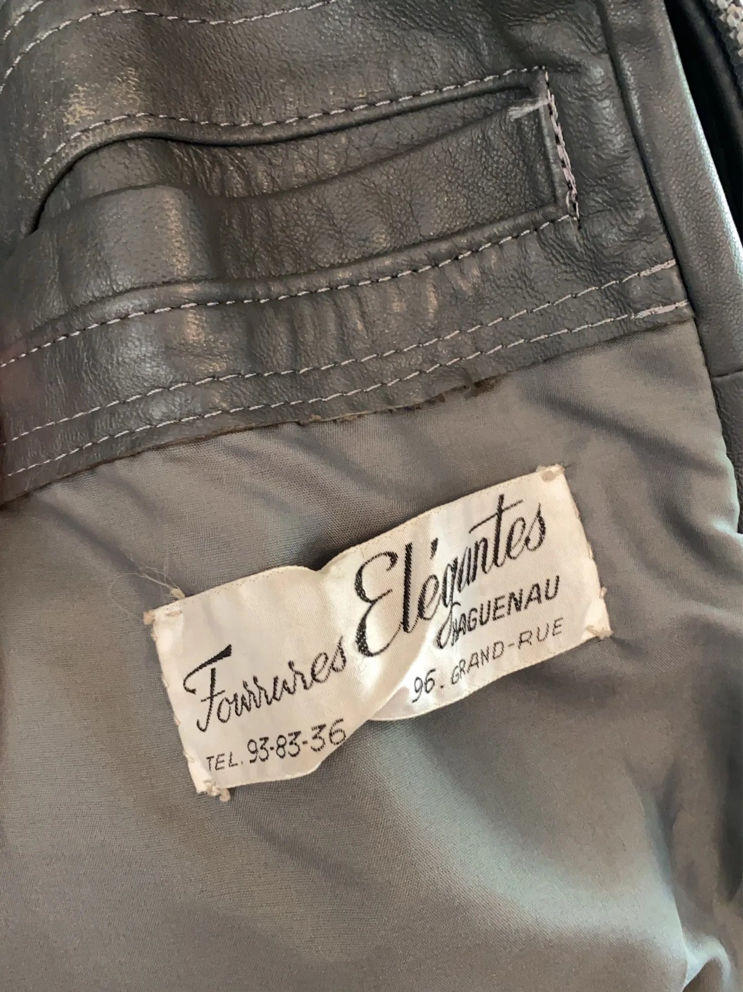 Leather jacket