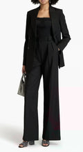 Rebecca Vallance Charlie Pinstripe Wide Leg Suit Trousers