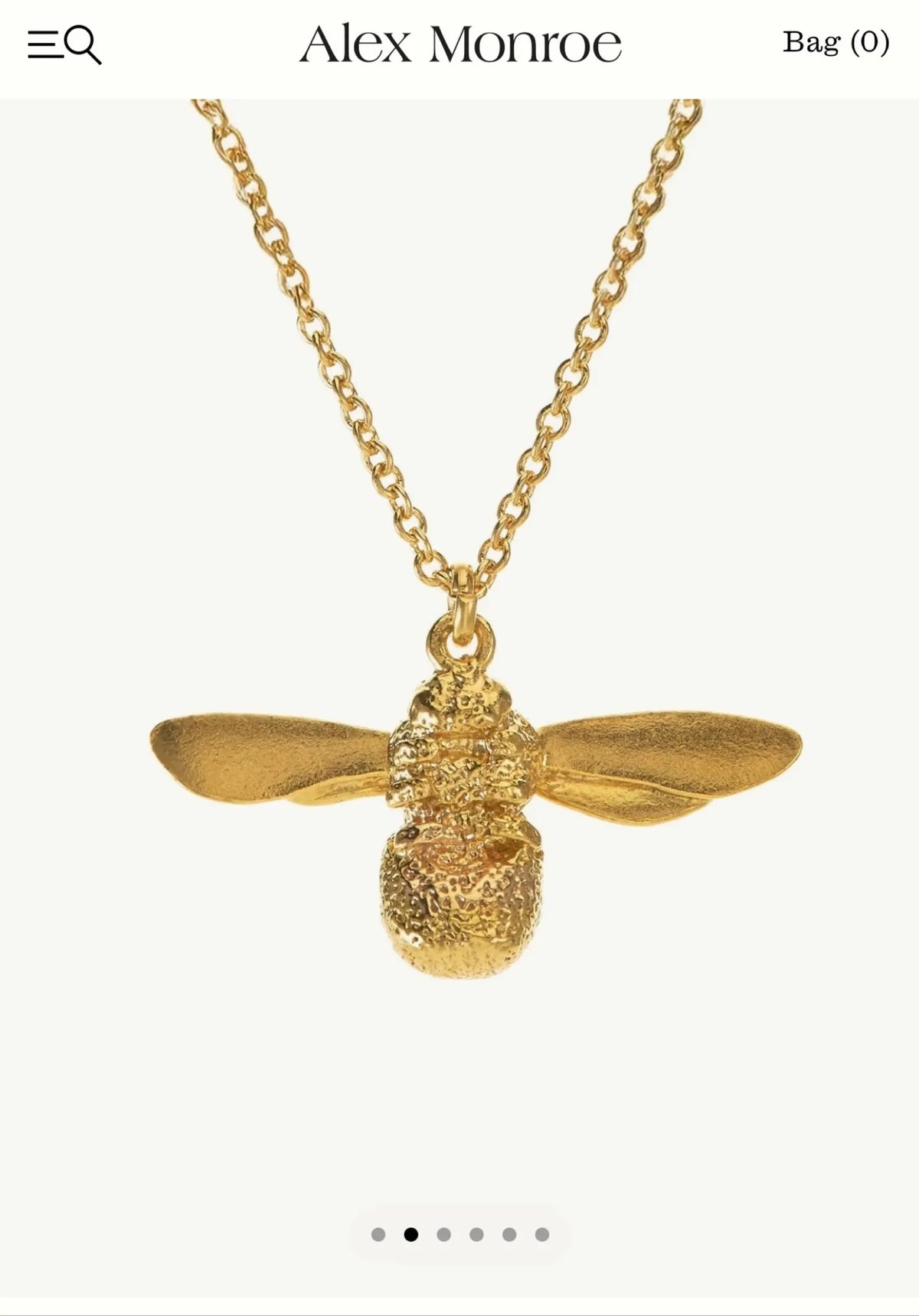 Alex Monroe Busy Bee-halsband