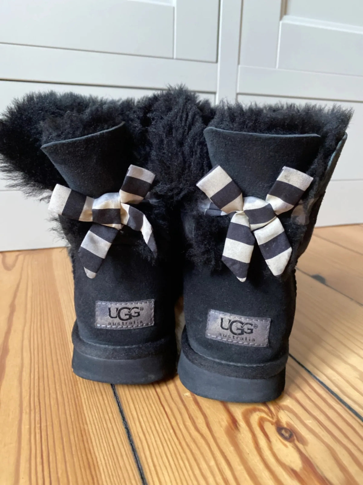 Ugg Mini Bailey Bow Stripe-vinterskor