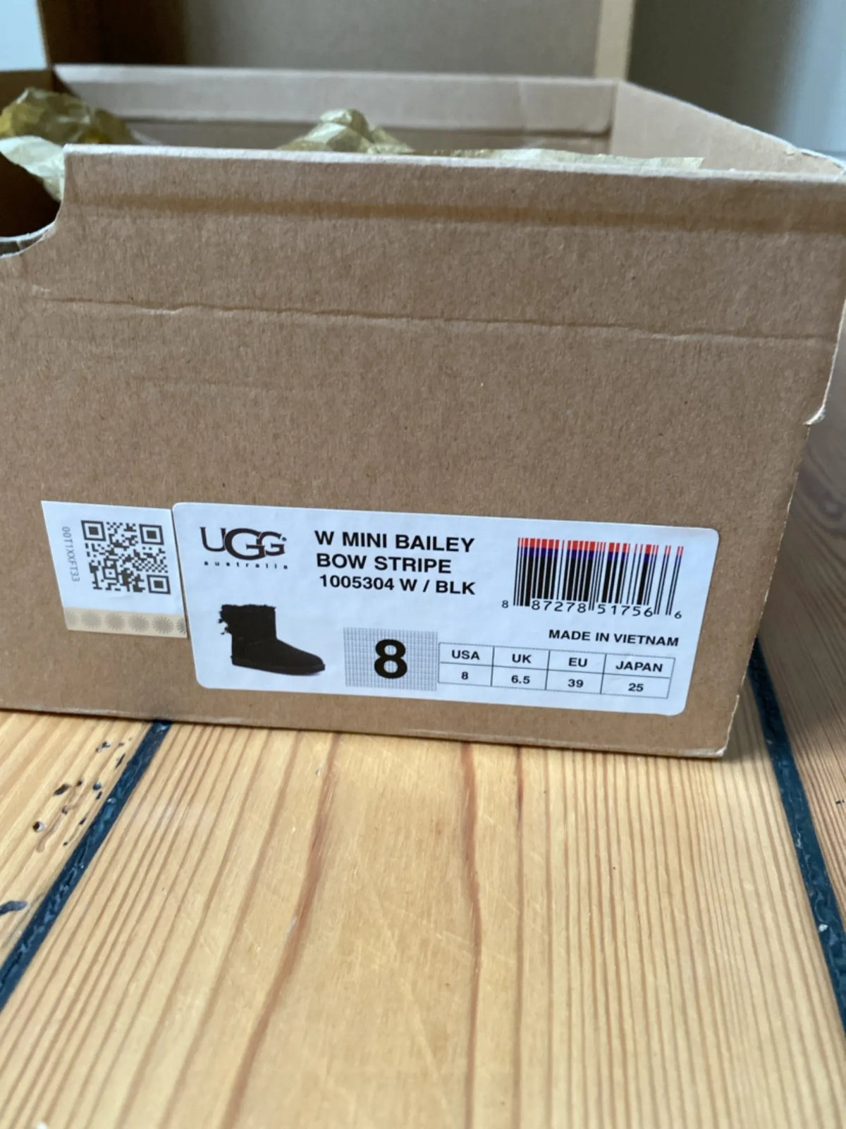 Ugg Mini Bailey Bow Stripe-vinterskor