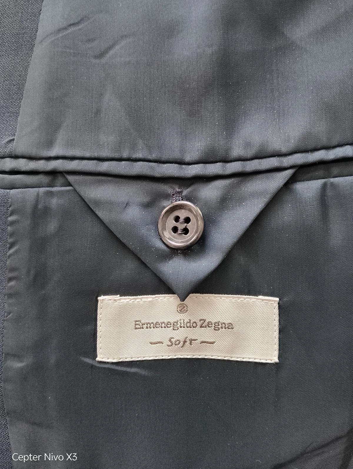 Ermenegildo Zegna Blue Summer Fine Windowpane-ullkavaj