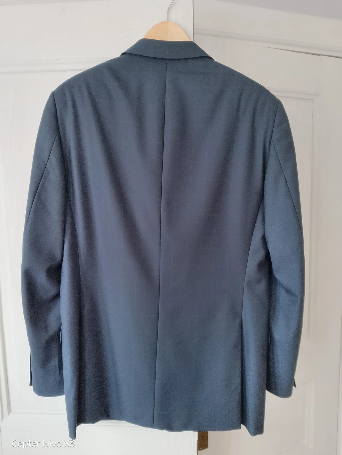 Ermenegildo Zegna Blue Summer Fine Windowpane-ullkavaj