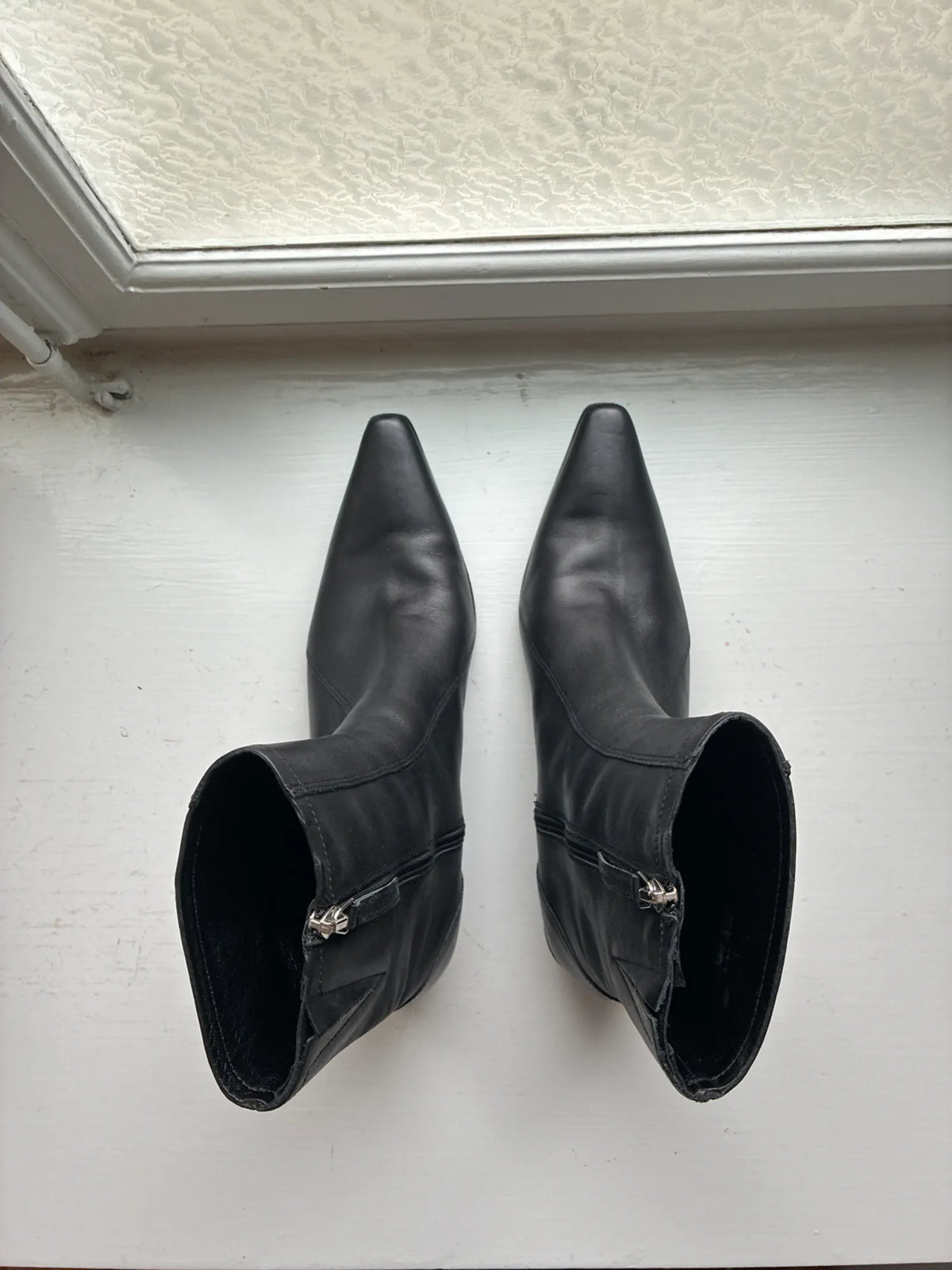 Acne Studios Leather Cowboy Boots