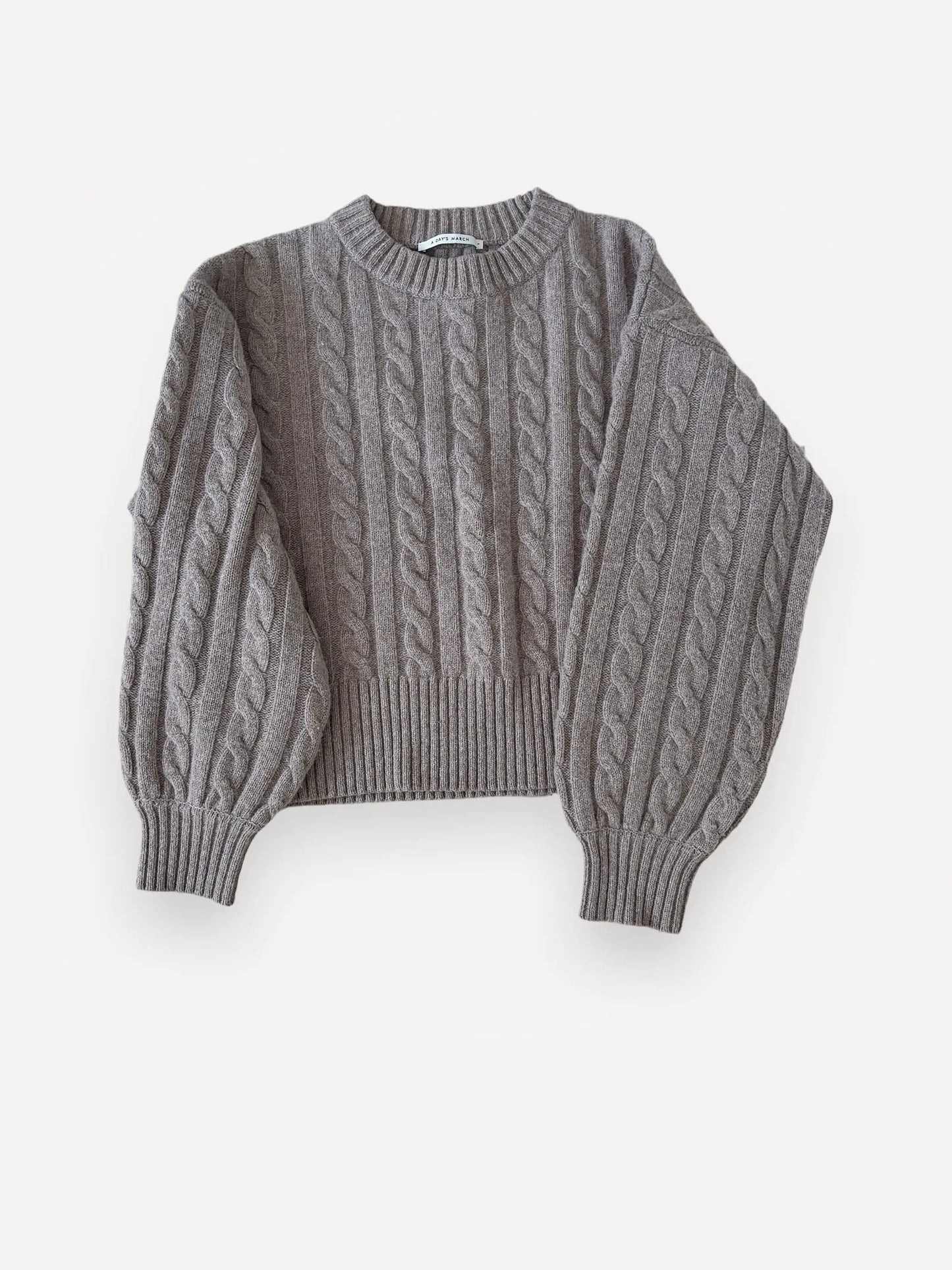 A Day's March Rudy Lambswool Cable Sweater