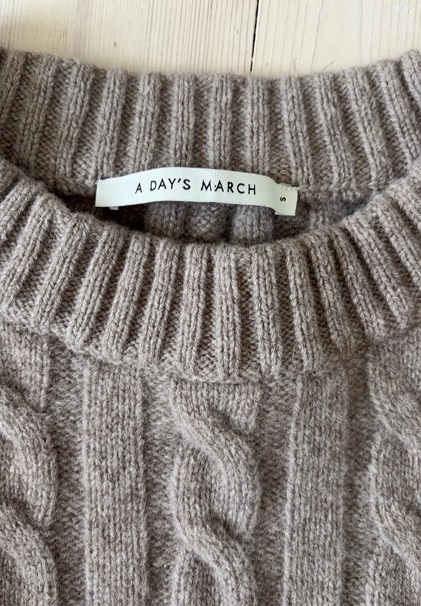 A Day's March Rudy Lambswool Cable Sweater