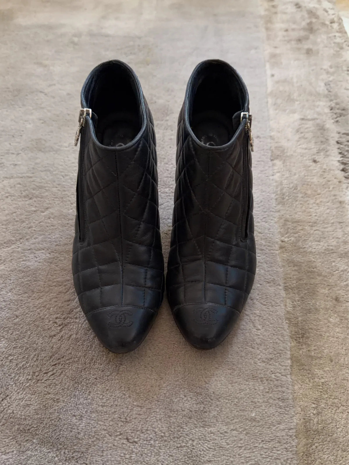 Chanel Quilted Ankle-boots