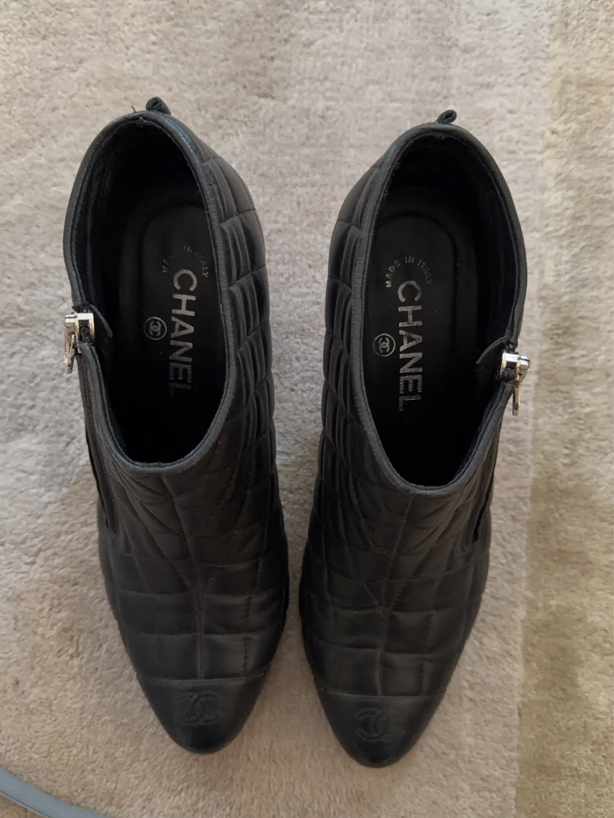 Chanel Quilted Ankle-boots