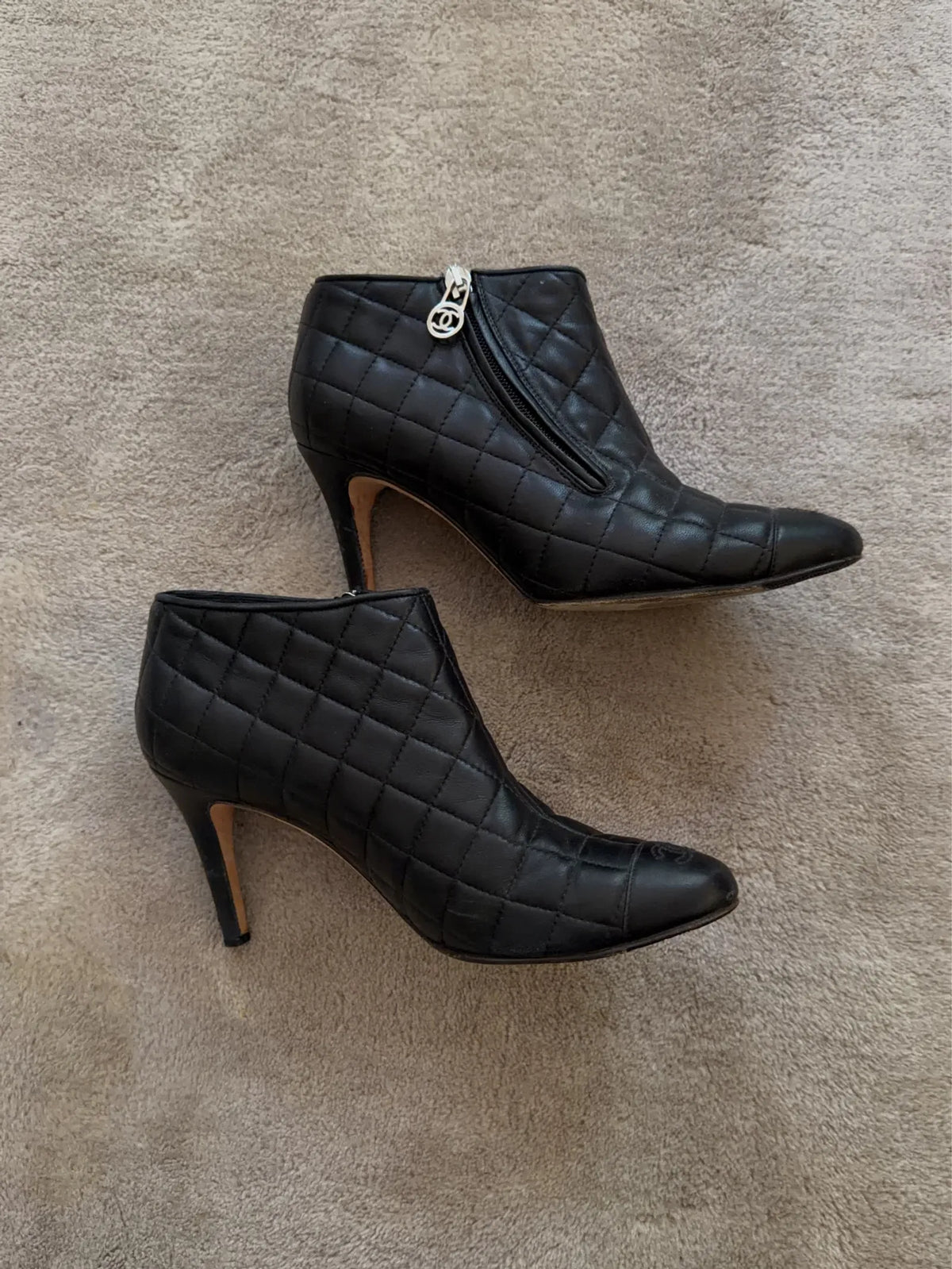 Chanel Quilted Ankle-boots