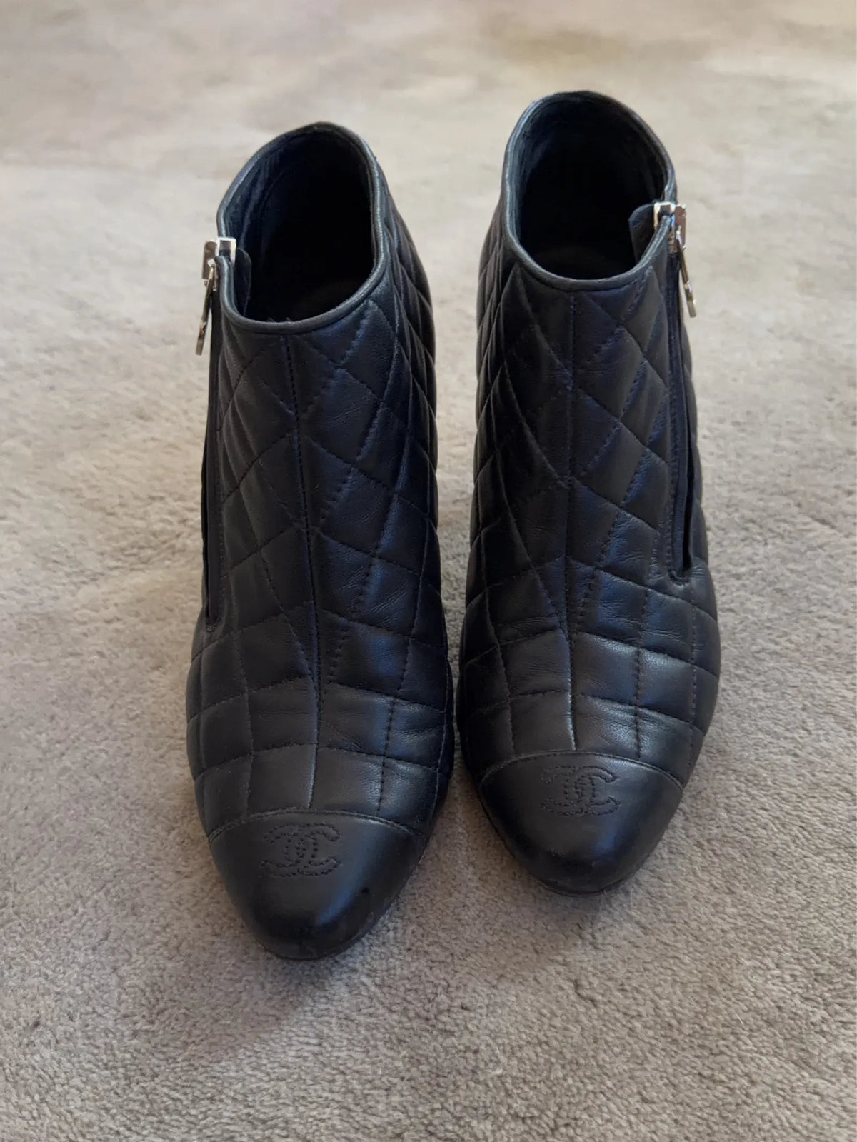 Chanel Quilted Ankle-boots