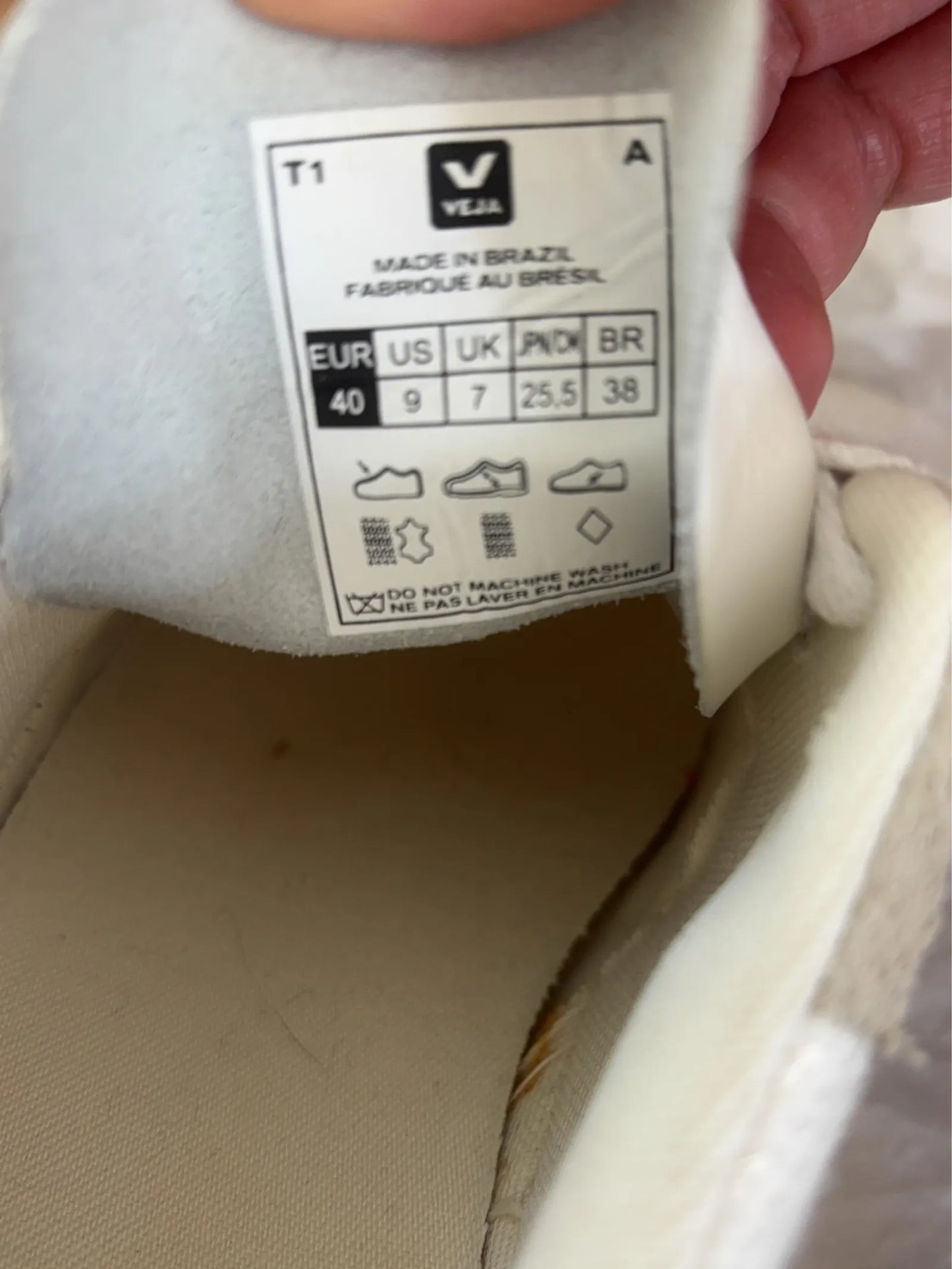 Veja V-10 B Mesh White Natural Marsala Sneakers