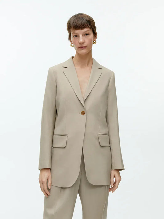 Arket Hopsack Wool Oversized-ullkavaj NWOT