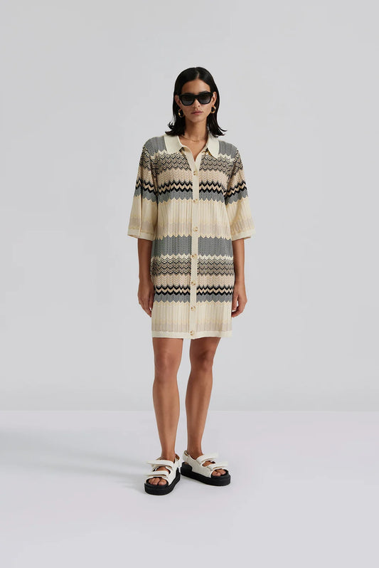 By Malina Kim Knitted Mini Dress