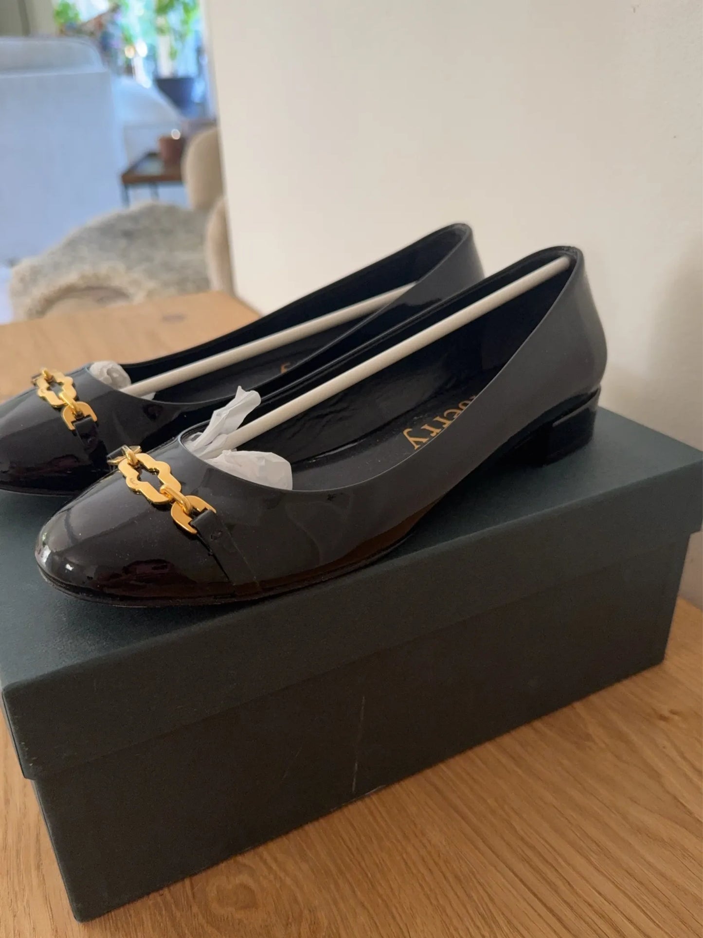 Mulberry Pimlico Heeled Ballerina-skinnklackar