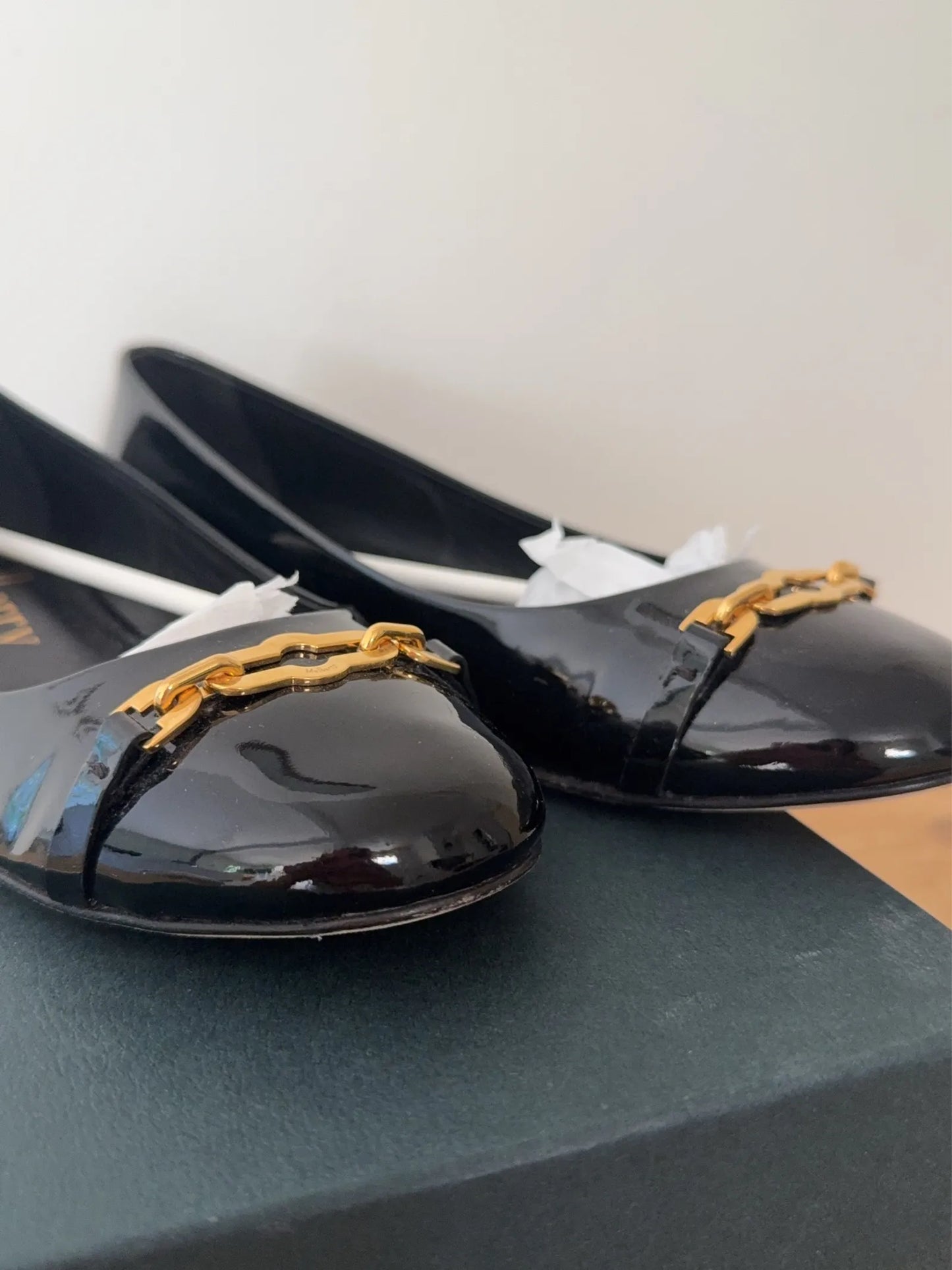 Mulberry Pimlico Heeled Ballerina-skinnklackar