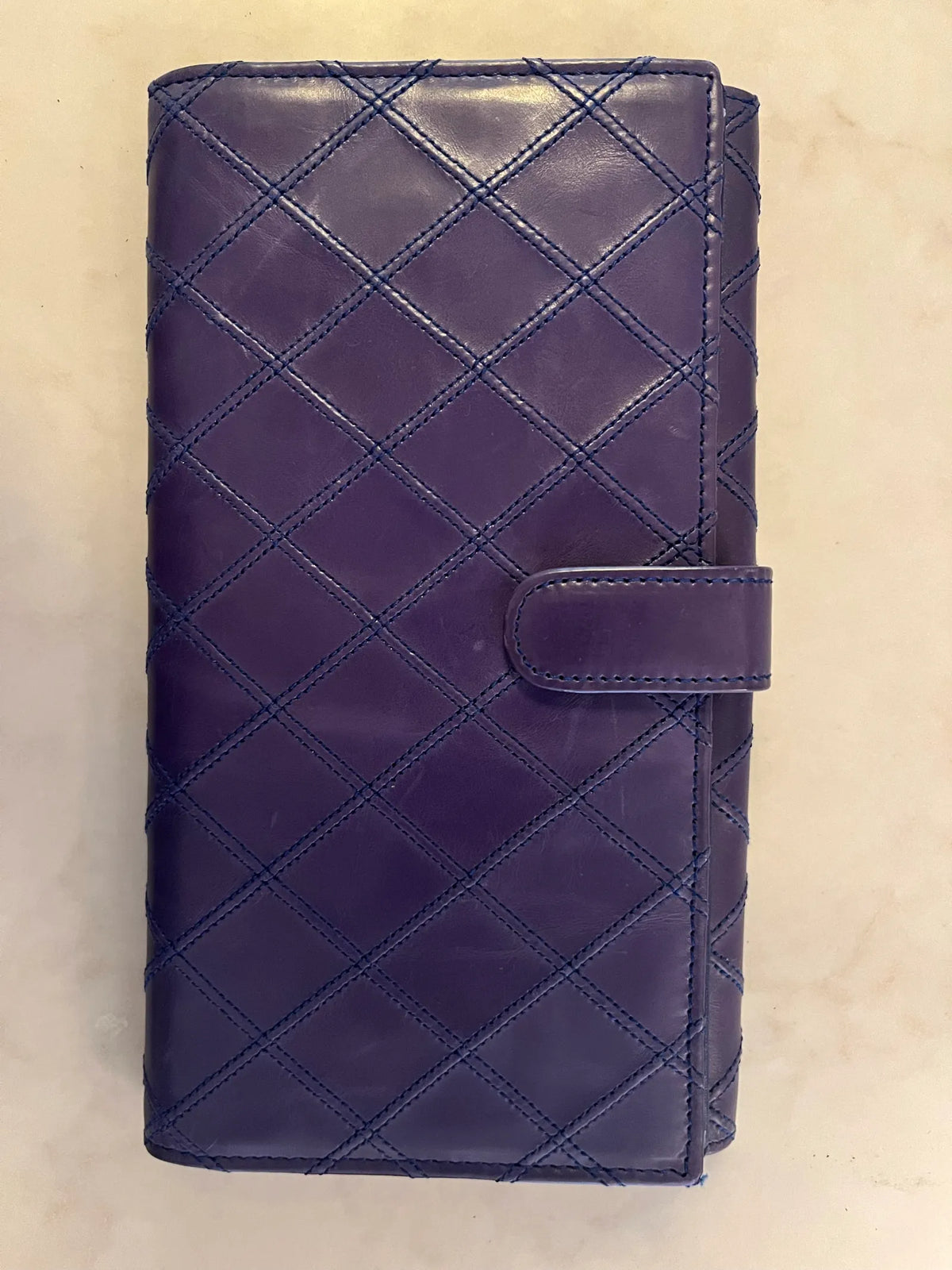 Chanel L Double Wallet-skinnplånbok NWOT