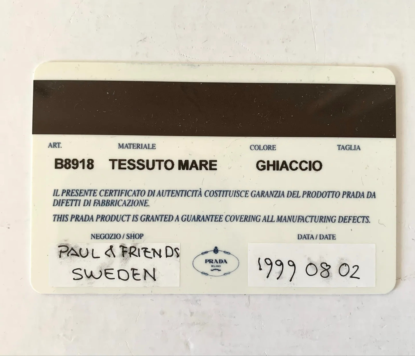 Prada Tessuto-axelremsväska
