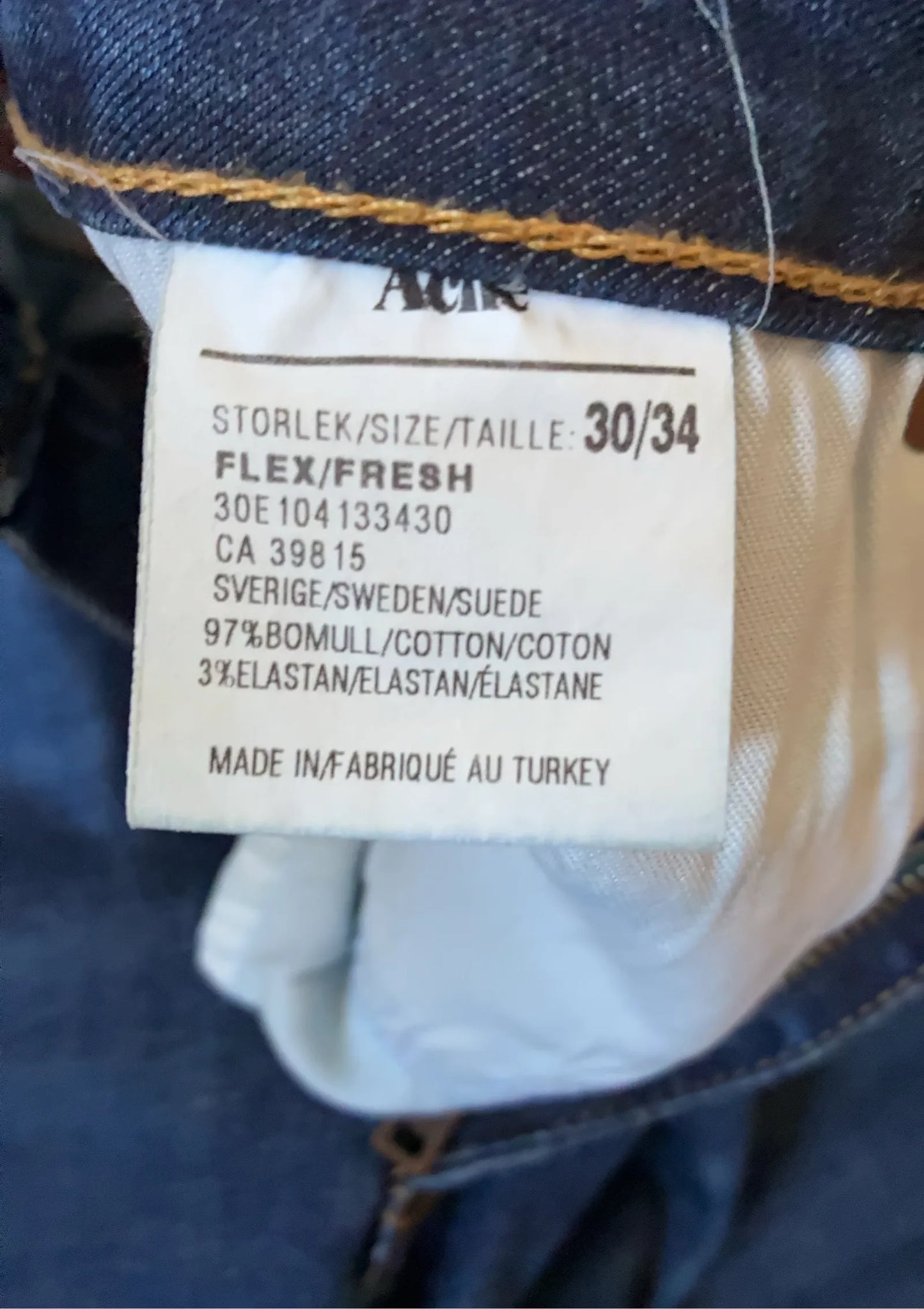 Acne Studios Flex/fresh Jeans