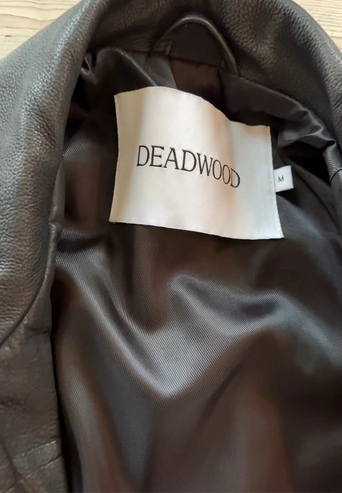 Deadwood-skinnjacka NWOT