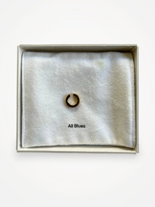 All Blues Square Ear Cuff Gold-örhänge