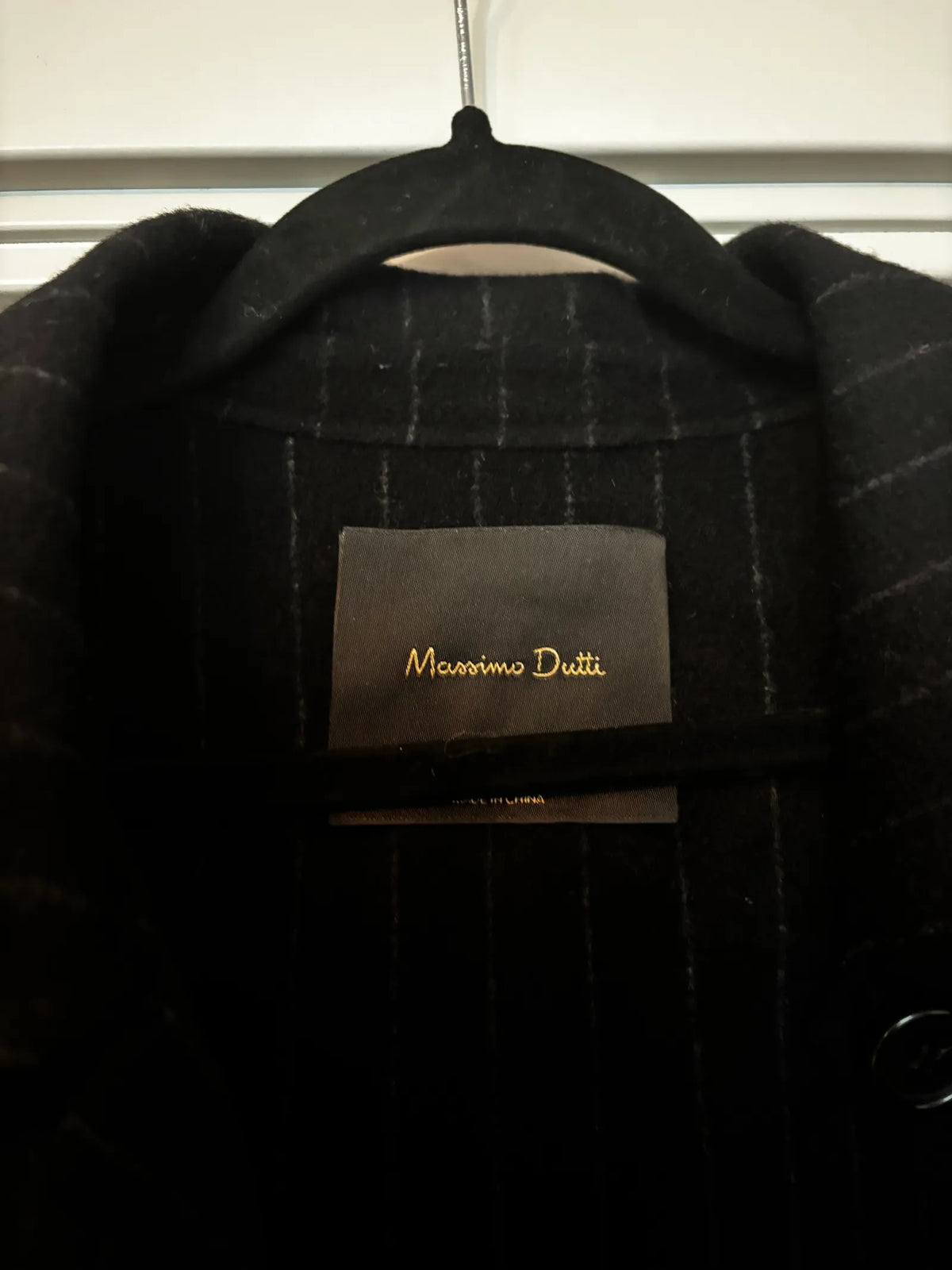 Massimo Dutti Short Pinstripe Wool Blend-ulljacka NWOT