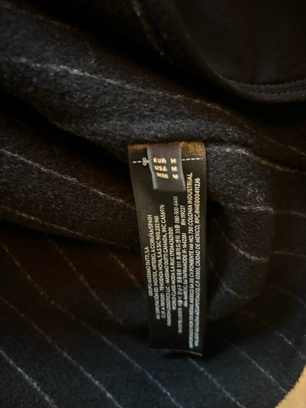 Massimo Dutti Short Pinstripe Wool Blend-ulljacka NWOT