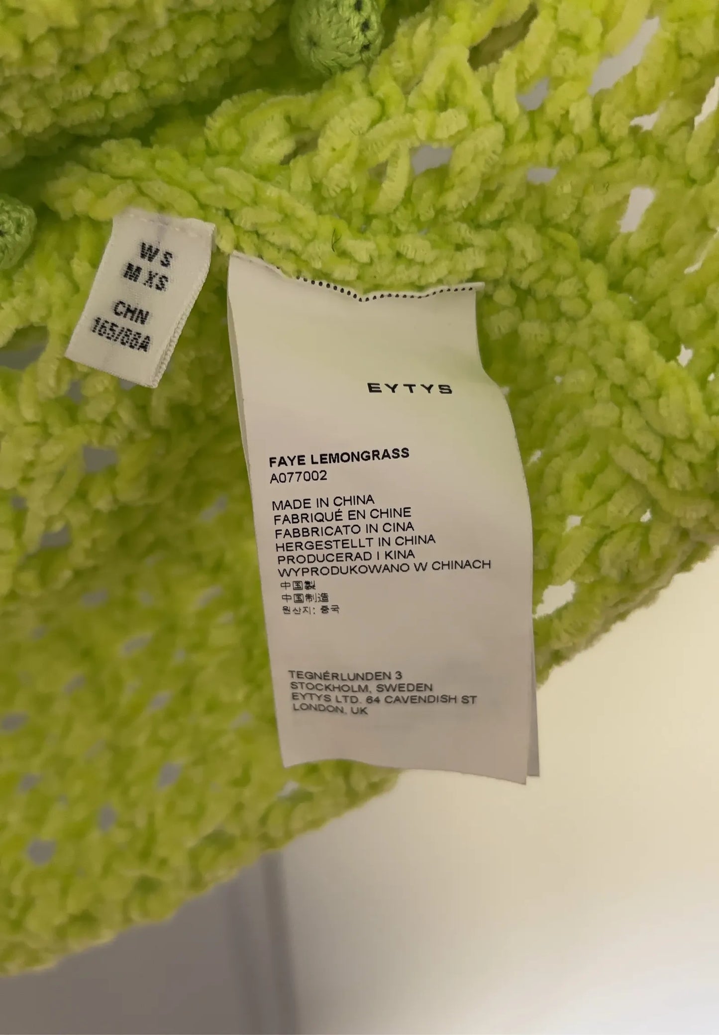 Eytys Faye Lemongrass Dress