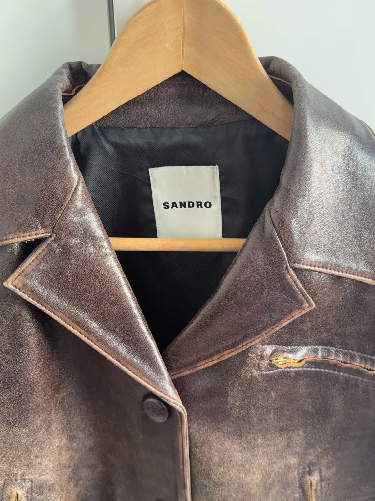 Sandro Leather jacket