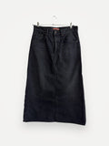 Acne Studios Jennie Washed Out Black Rigid-kjol