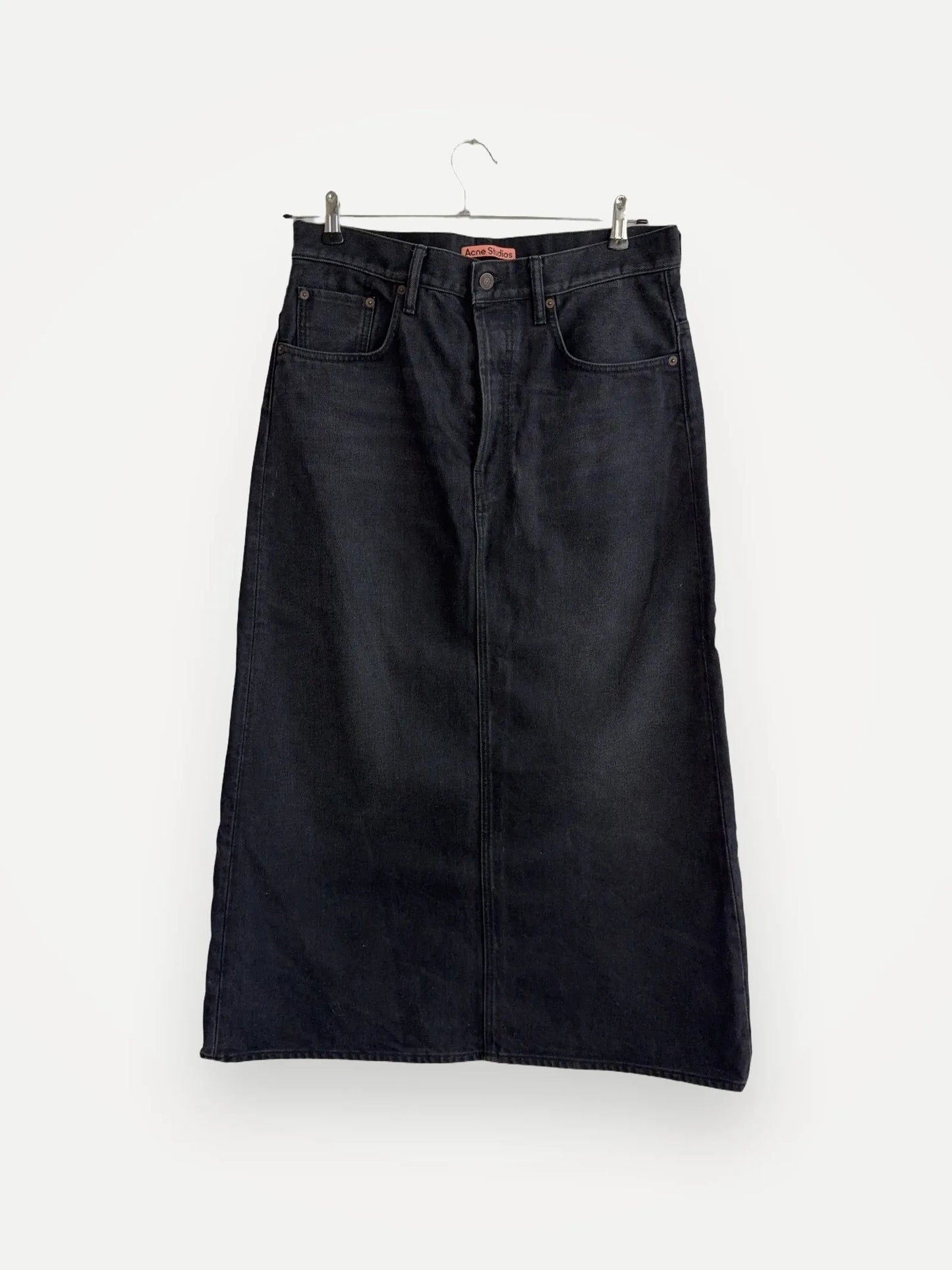 Acne Studios Jennie Washed Out Black Rigid-kjol